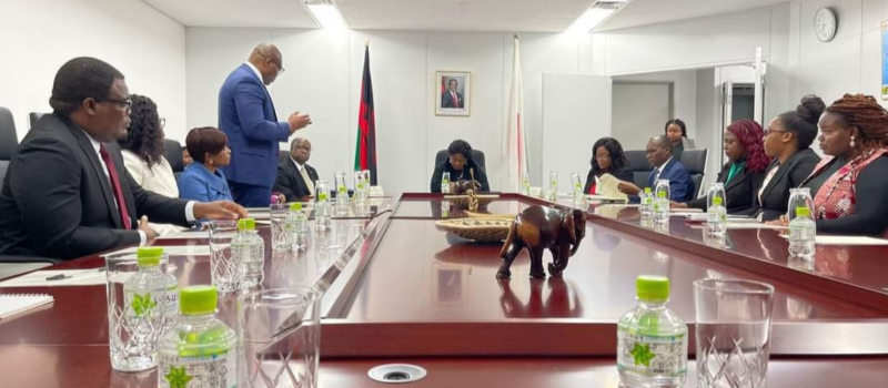 First Lady of the Republic of Malawi, Her Excellency Madame Monica Chakwera meets the Diaspora Community, Embassy staff and their families.