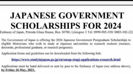 Japanese Government Scholarships for 2024.