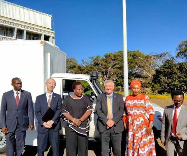 JAPAN HANDED OVER REFRIGERATED VEHICLES TO MALAWI.