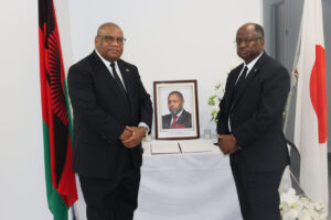 SADC AMBASSADORS IN TOKYO, JAPAN EXTEND CONDOLENCES TO THE AMBASSADOR OF THE REPUBLIC OF MALAWI FOLLOWING THE PASSING OF VICE PRESIDENT, RIGHT HONORABLE DR. SAULOS KLAUS CHILIMA.