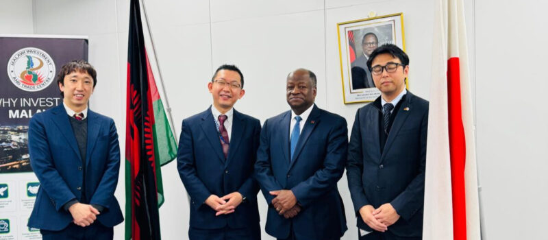 HIS EXCELLENCY,AMBASSADOR KWACHA CHISIZA’S MEETING WITH JICA AND SANYU OFFICIALS.