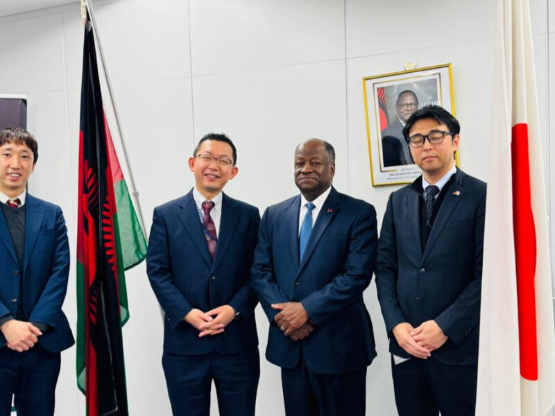 HIS EXCELLENCY,AMBASSADOR KWACHA CHISIZA’S MEETING WITH JICA AND SANYU OFFICIALS.