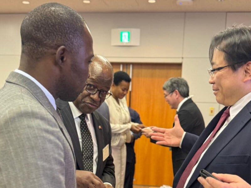 HIS EXCELLENCY, AMBASSADOR KWACHA CHISIZA ATTENDED A TRINVEC MEETING WITH JBIC.