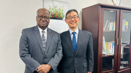 HIS EXCELLENCY,AMBASSADOR KWACHA CHISIZA’S MEETING WITH THE DEPUTY DIRECTOR OF THE JAPAN MINISTRY OF FOREIGN AFFAIRS.