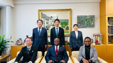HIS EXCELLENCY, AMBASSADOR KWACHA CHISIZA’S MEETING WITH HAKKAIDO UNIVERSITY’S DEAN OF ENGINEERING.
