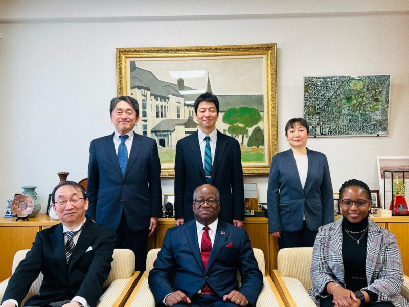 HIS EXCELLENCY, AMBASSADOR KWACHA CHISIZA’S MEETING WITH HAKKAIDO UNIVERSITY’S DEAN OF ENGINEERING.